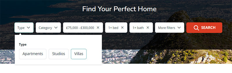 cyprusify website design - advanced search